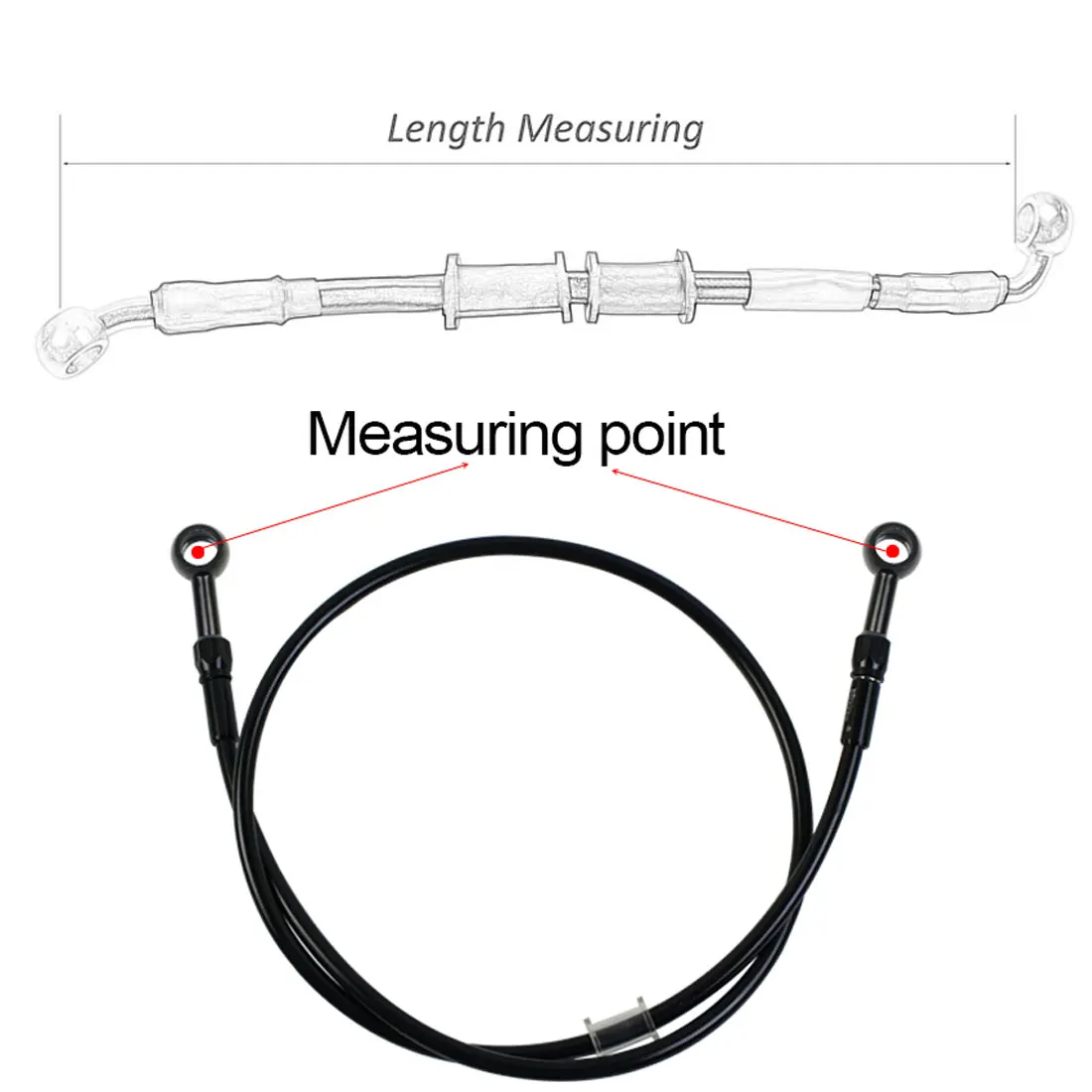 AN3 Braided Brake Hose Motorcy - Brake Line Motorcycle review and price